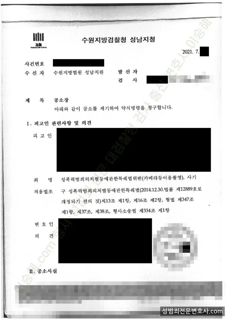 피해자대리(성공) 처분문서